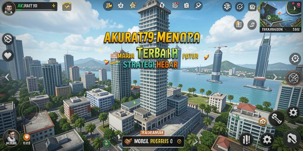 Tampilan gameplay AKURAT79 yang menarik dari genre Tower Defense.