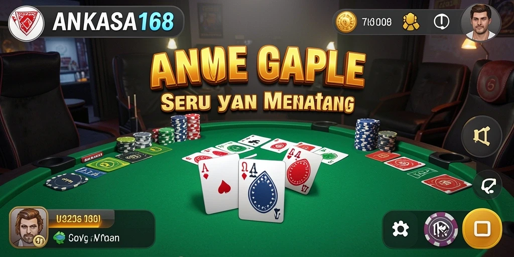 Screenshot gameplay dari ANGKASA168 yang menunjukkan cara bermain Gaple.
