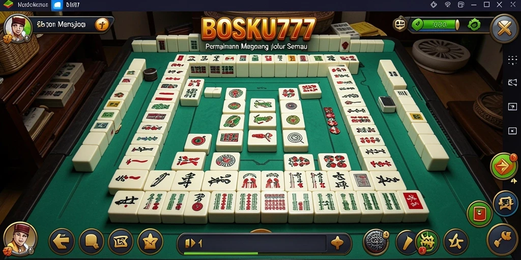 Tampilan gameplay BOSKU777 yang menarik dan penuh warna.