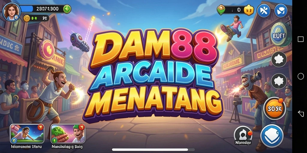 Tampilan gameplay menarik dari DAM88 dalam genre Arcade.