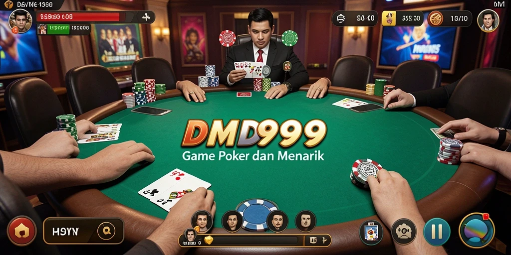 Tampilan gameplay seru DMD999 dengan pemain yang intens.