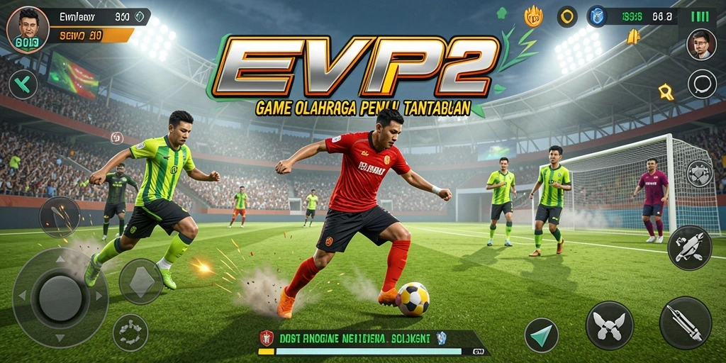 Tampilan seru dari gameplay <strong>EVIP2</strong> yang memperlihatkan aksi olahraga intens.