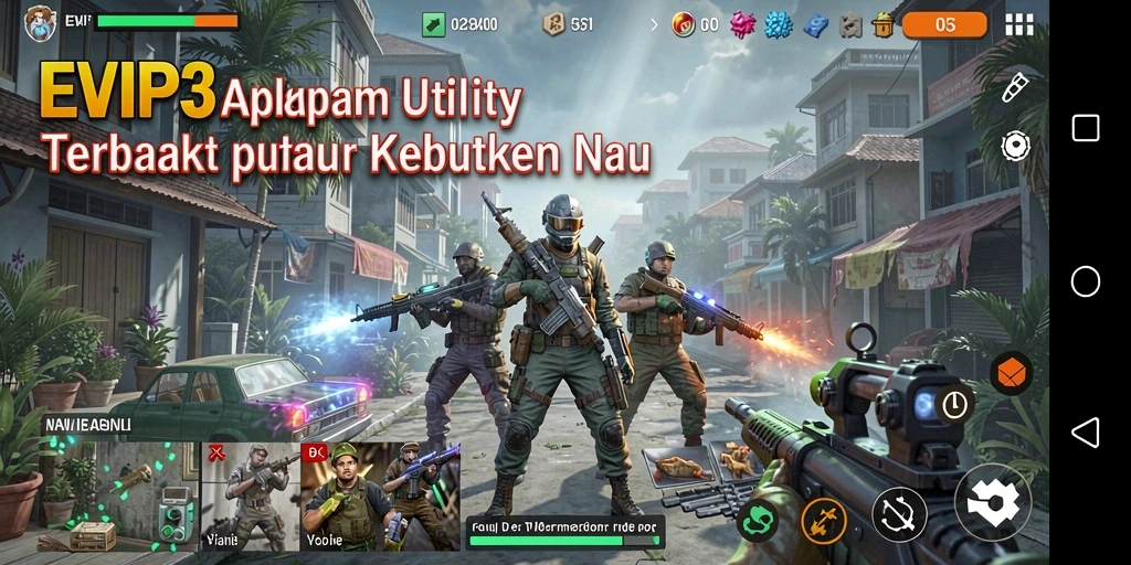 Tampilan antarmuka intuitif EVIP3 untuk aplikasi Utility.