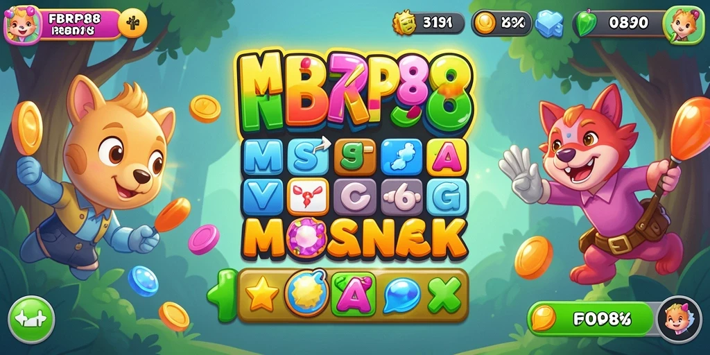 Tampilan gameplay FBRP88 yang menampilkan aksi Match-3 yang seru.