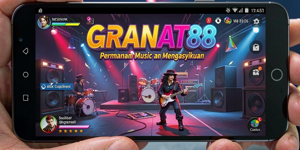 Tampilan gameplay <strong>GRANAT88</strong> yang penuh warna dan dinamis.