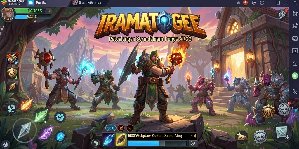 Gameplay menarik dengan karakter dan pertempuran seru di IRAMATOGEL.