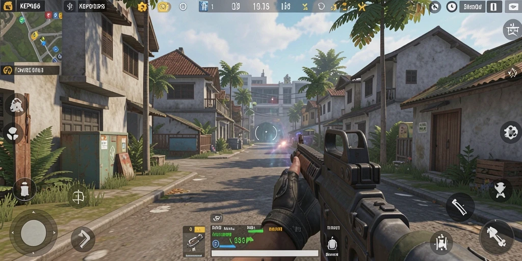 Tangkapan layar gameplay KEPO66 dengan aksi menegangkan di medan perang.