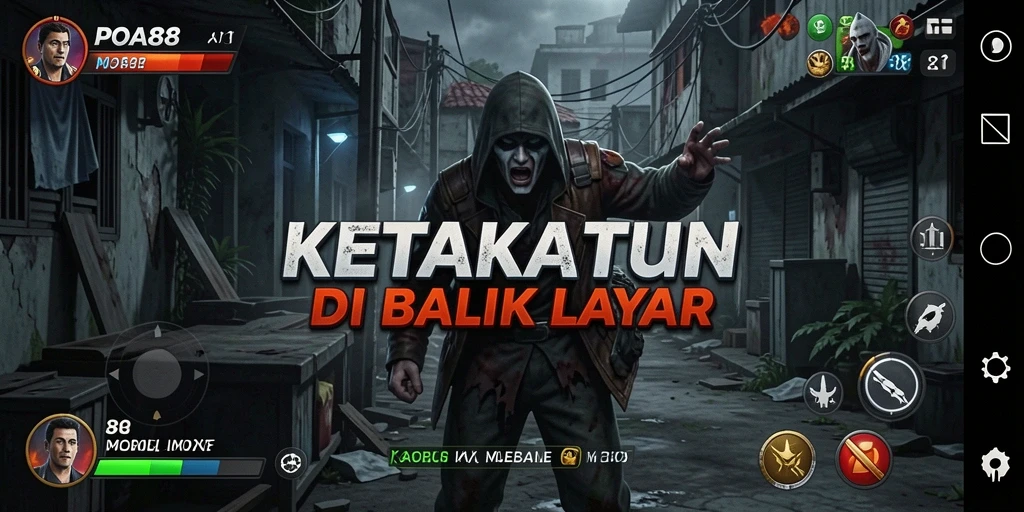 Screenshot POA88 menampilkan gameplay horror yang intens dan menakutkan.