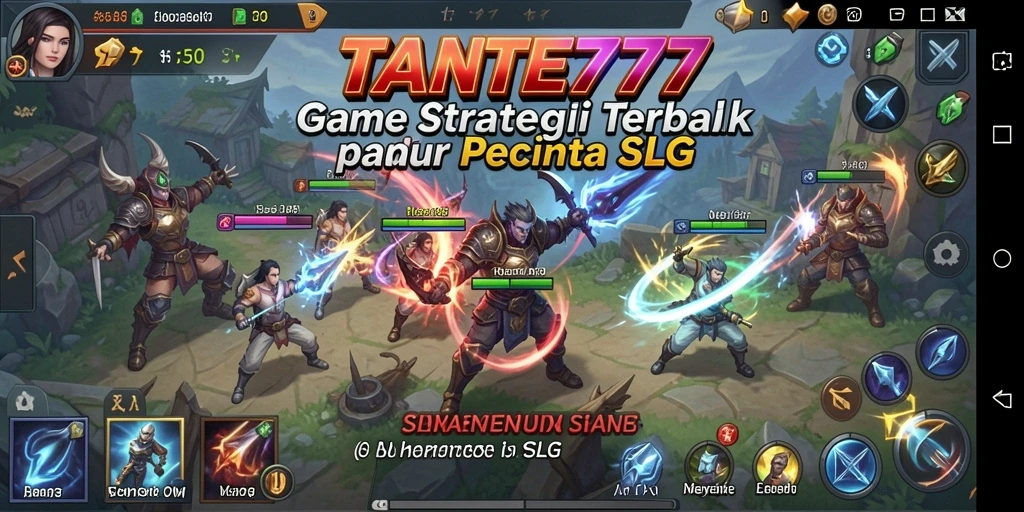 Tampilan gameplay TANTE777 dengan aksi dan strategi SLG yang seru.