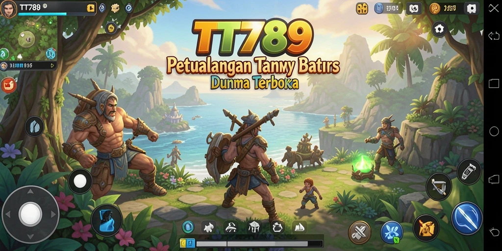 Tampilan gameplay <strong>TT789</strong> yang menakjubkan di dunia terbuka.