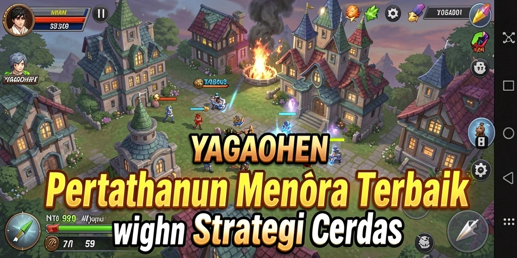 Gameplay seru YAGAOHEN dalam menara pertahanan yang menantang.